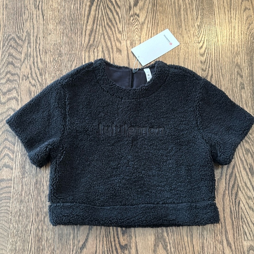 Textured Fleece Embroidered Logo Tee